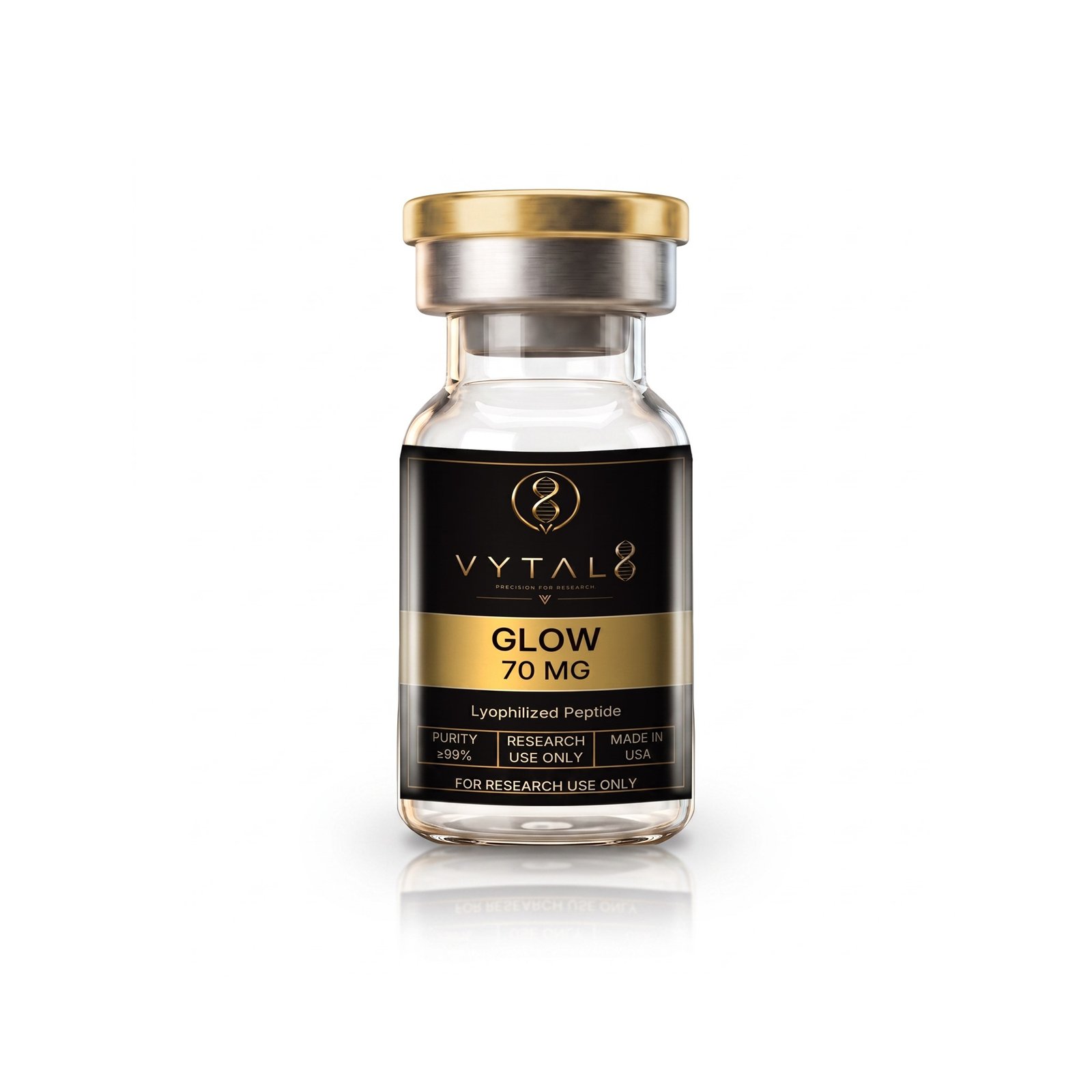 GLOW 70 MG research vial — VYTAL8
